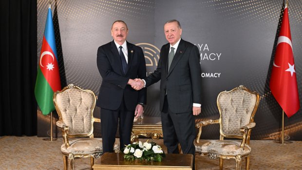 İlham Əliyev Rəcəb Tayyib Ərdoğan ilə GÖRÜŞDÜ - FOTO/VİDEO
