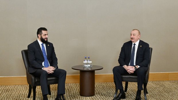 İlham Əliyev Suriya lideri ilə görüşdü – FOTO