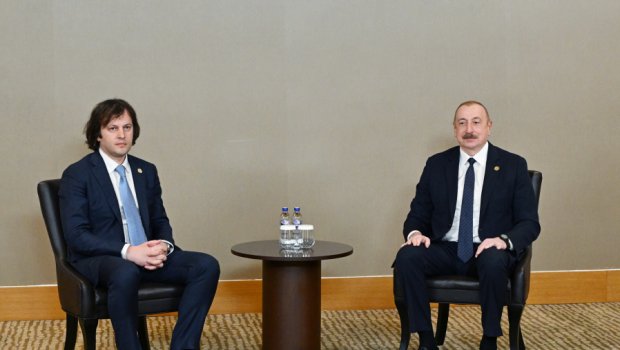 İlham Əliyev Antalyada Gürcüstanın Baş nazirini qəbul etdi - FOTO/VİDEO
