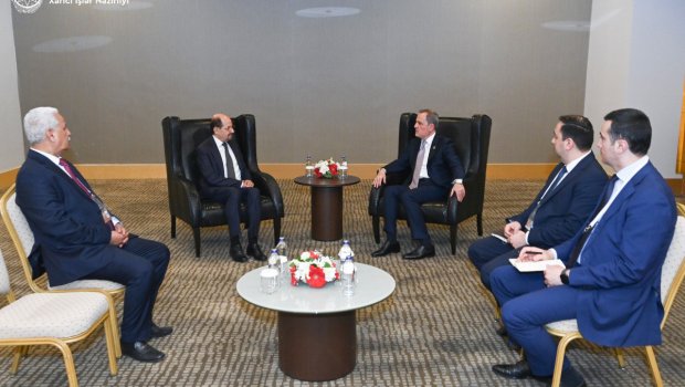 Ceyhun Bayramov Yəməndən olan həmkarı ilə görüşdü - FOTO