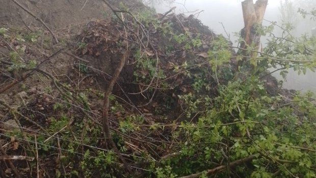 Qubada torpaq sürüşməsi baş verən ərazidə vəziyyət necədir? - FOTO