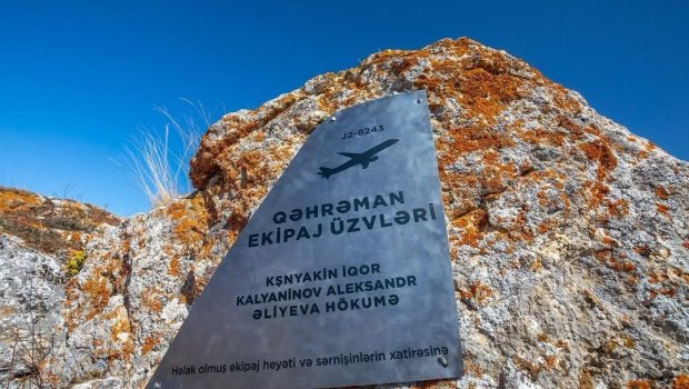 &ldquo;Xınalıq və Köç Yolu&rdquo; Qoruğunda qəzaya uğrayan AZAL təyyarəsinə həsr olunmuş xatirə lövhəsi QURAŞDIRILIB