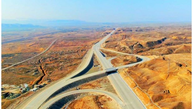Horadiz-Ağbənd avtomobil yolunun tikintisindən yeni görüntülər &ndash; FOTO/VİDEO