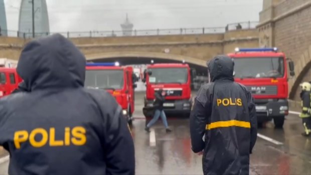 Güclü yağışın fəsadları dövlət qurumları tərəfindən belə ARADAN QALDIRILIR &ndash; VİDEO
