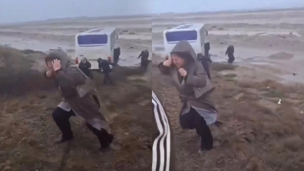 Lökbatan yolunda qorxulu anlar: Avtobus sərnişinləri ölümdən döndülər &ndash; VİDEO