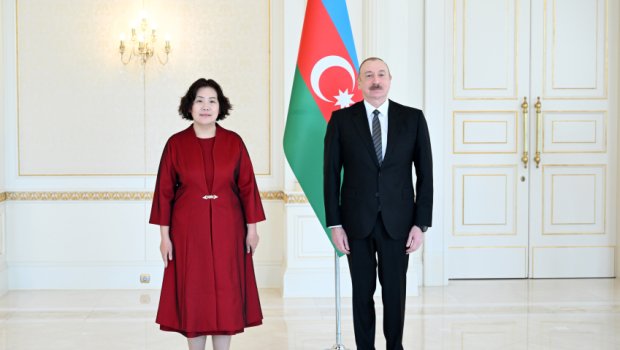 Prezident Çinin yeni səfirinin etimadnaməsini qəbul etdi – FOTO/VİDEO