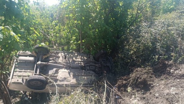 Tovuzda minik maşını aşdı &ndash; FOTO