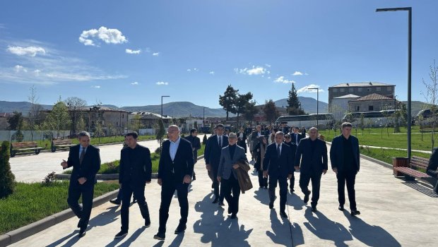 Xarici diplomatlar Xankəndidə - FOTO