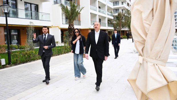 Prezident və ailəsi “Sea Breeze”də - FOTO