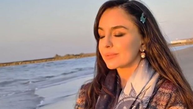 Leyla Əliyeva Xəzərin sahilindən maraqlı VİDEO paylaşdı