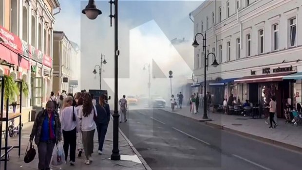 Moskvada gürcü restoranı yandı