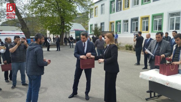 Həsənriz kəndinə köçənlərə evlərin açarları təqdim edildi &ndash; FOTO