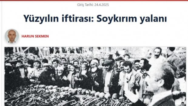 Ermənilərin “soyqırımı” yalanı əsrin böhtanıdır - “Sabah” qəzeti