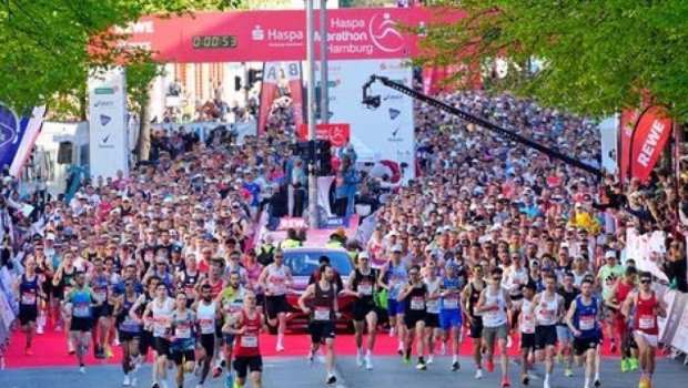 Hamburqda ənənəvi marafon: 40 minə yaxın iştirakçı qatıldı
