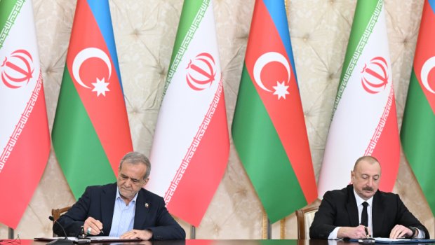 Azərbaycan ilə İran arasında sənədlər İMZALANDI - FOTO/VİDEO