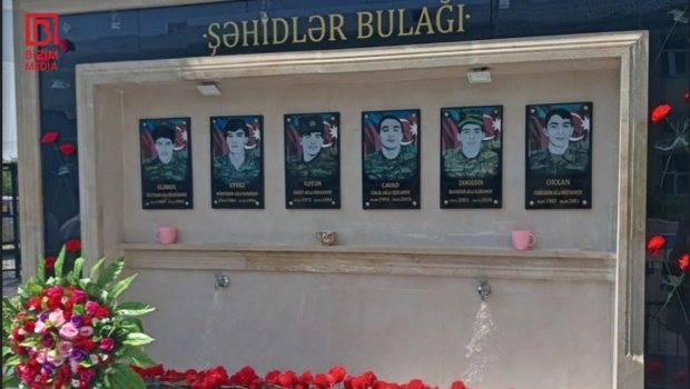 Daha bir rayonda Şəhidlər bulağı AÇILDI - FOTO