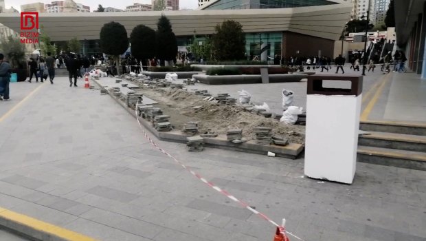 &ldquo;28 May&rdquo;ın qarşısı yenə TƏMİRƏ BAĞLANDI &ndash; VİDEO