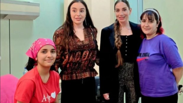 Leyla Əliyeva və Arzu Əliyeva Milli Onkologiya Mərkəzində - FOTO