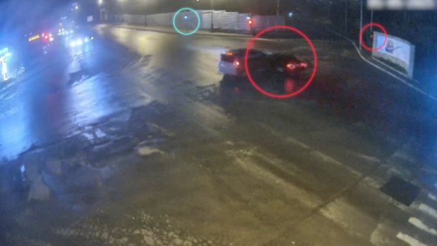 &ldquo;Qırmızı&rdquo;da keçərək qəza törətdi - ANBAAN VİDEO