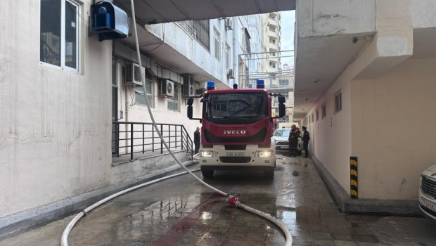 Yasamaldakı yanğın SÖNDÜRÜLDÜ - YENİLƏNİB - FOTO/VİDEO