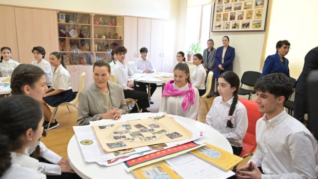 Mərakeş Krallığının Şahzadəsi 132 -134 nömrəli Təhsil Kompleksində olub - FOTO