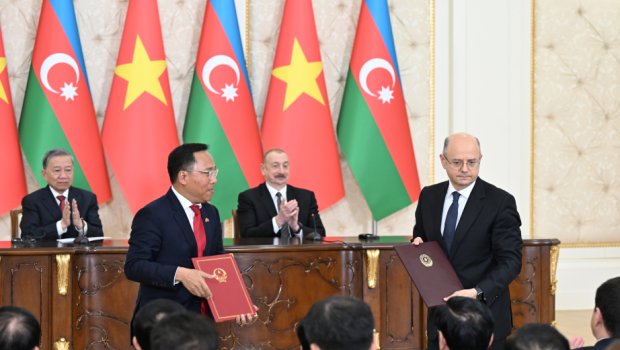 Azərbaycan ilə Vyetnam arasında imzalanmış sənədlərin mübadiləsi mərasimi KEÇİRİLDİ - FOTO/VİDEO