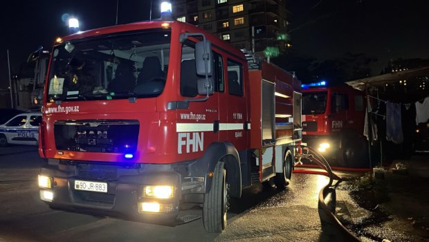 Nəsimi rayonundakı yanğın SÖNDÜRÜLDÜ - VİDEO/YENİLƏNİB