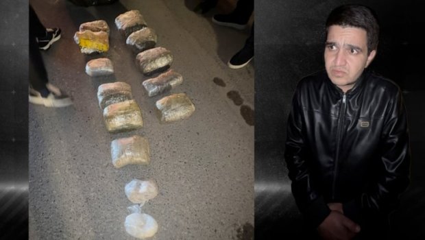 Maşınında 19 kq narkotik aşkarlandı - VİDEO