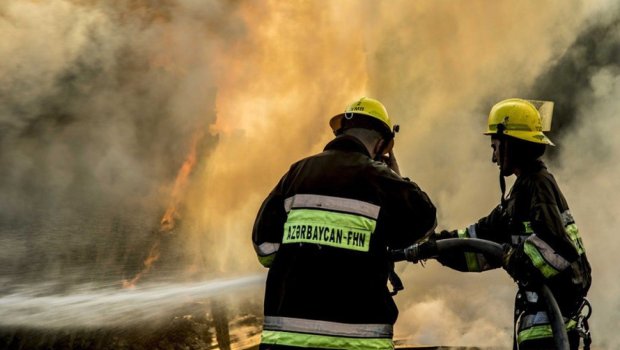 Tərtərdə məktəb binası YANDI