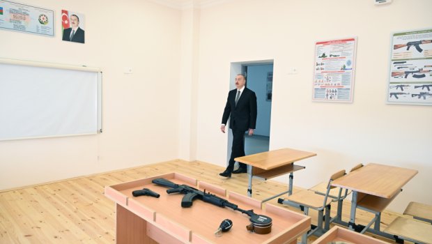 Prezident Ağdamda Kəngərli kənd tam orta məktəbinin binasının açılışında – FOTO/VİDEO