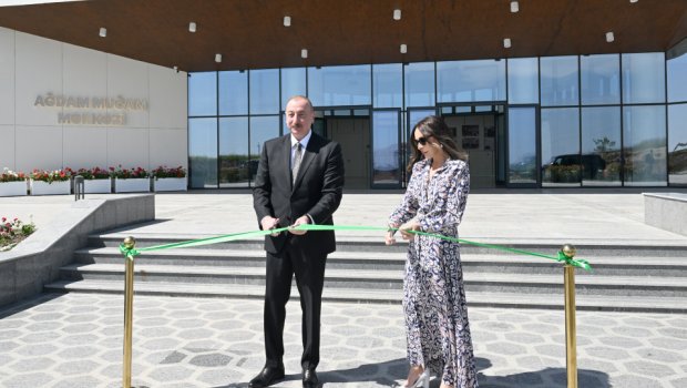 Prezident və xanımı Ağdam Muğam Mərkəzinin açılışında - FOTO/VİDEO/YENİLƏNİB