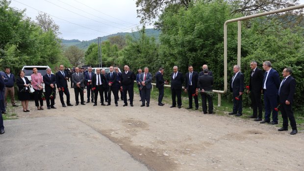 Qusarın Mucuq kəndinə ilk dəfə təbii qaz VERİLDİ - FOTO