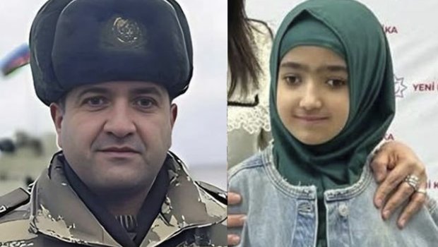 Şəhidin 13 yaşlı qızı izdihamla dəfn edildi &ndash; VİDEO