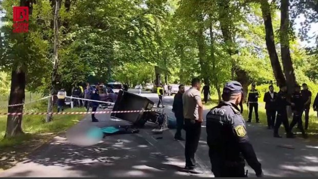 Oğuzda AĞIR QƏZA - Motosiklet sürücüsü həyatını itirdi - VİDEO