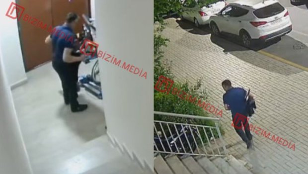 Yasamalda binanın blokundan skuter oğurlandı &ndash; ANBAAN VİDEO