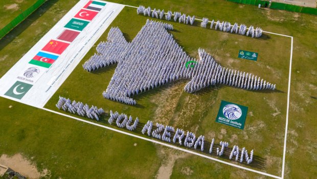 Pakistandan Azərbaycana təşəkkür fləş-mobu - FOTO