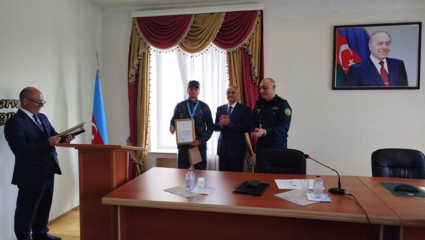 "Sərhəd" hərbi-idman oyununun qalibləri ilə görüş keçirildi - FOTO