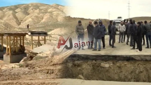 Bakıda körpü uçdu, yol BAĞLANDI - SON GÖRÜNTÜLƏR
