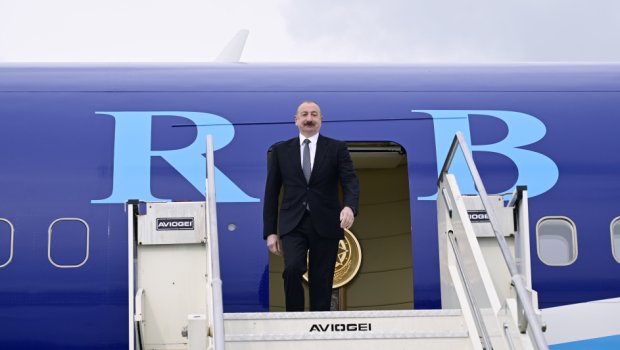 İlham Əliyev Albaniyaya işgüzar səfər edib - FOTO