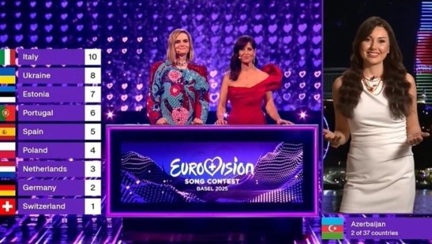 Azərbaycan "Avroviziya 2025"də 12 xalı bu ölkəyə verdi - VİDEO