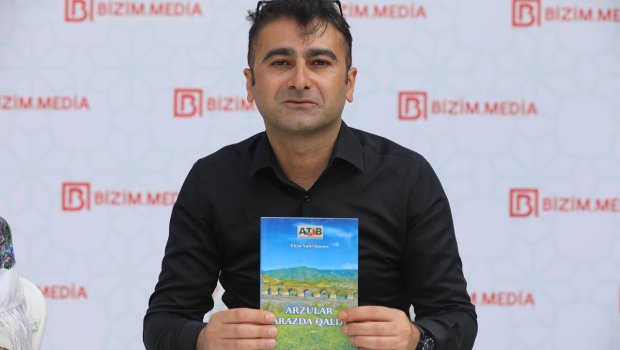 Elçin Süleymanov "Arzular Arazda qaldı" kitabını oxuculara TƏQDİM ETDİ - FOTO
