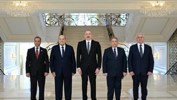 İlham Əliyev Misir Senatının sədri ilə GÖRÜŞDÜ - FOTO