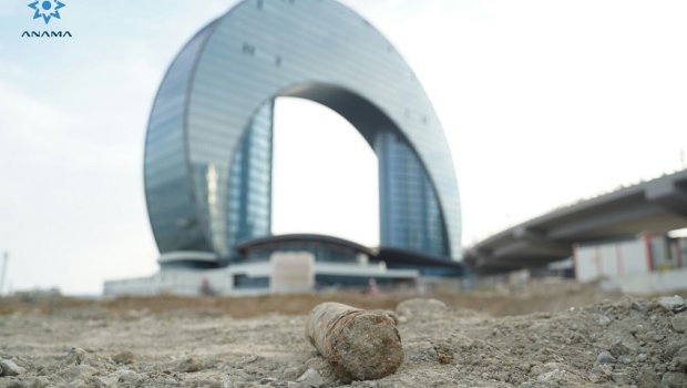 "Port Baku" ərazisində top mərmisi tapıldı &ndash; FOTO