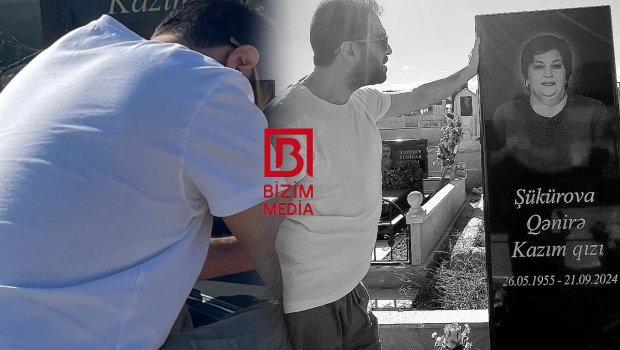 Namiq Qaraçuxurlu anasının MƏZARI BAŞINDA – FOTO