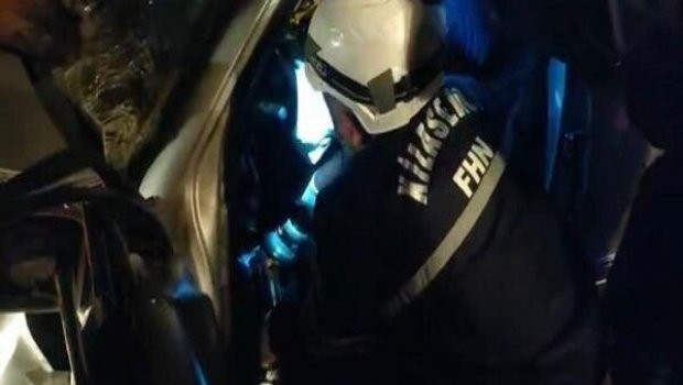 Qaradağda QƏZA: Avtomobildə sıxılı vəziyyətdə qalan şəxs belə xilas edildi - VİDEO