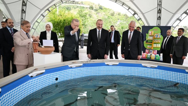 Azərbaycan, Türkiyə və Pakistan liderləri Laçın SEYRƏNGAHINDA - FOTO