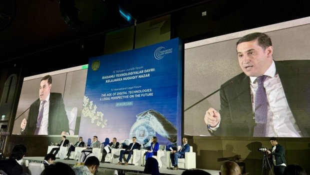 Vəkillər Kollegiyasının rəhbərliyi Özbəkistanda Beynəlxalq Hüquq Forumunda - FOTO