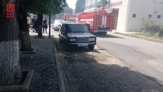 Astarada məktəbin yaxınlığında YANĞIN: Ərazidə olan insanlar təxliyə edildi - FOTO