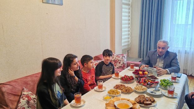Qurban bayramı münasibətilə Qusarda şəhid ailələri və qazilərə bayram payları təqdim olundu - FOTO