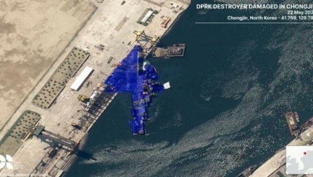 Şimali Koreyanın çevrilmiş esminesi Rusiya sərhədinə göndərilib